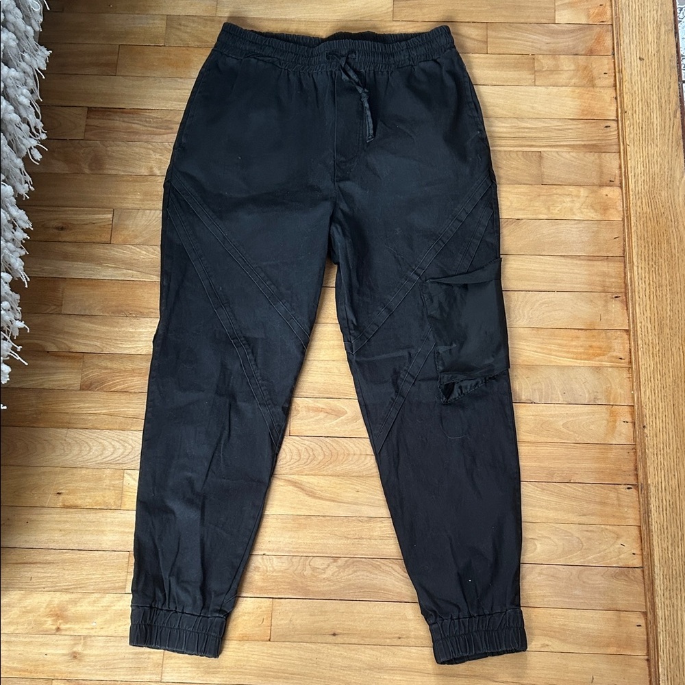 LA HAINE INSIDE US Men's Black Cargo Pants
